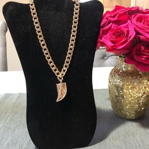 Gold luck charm necklace